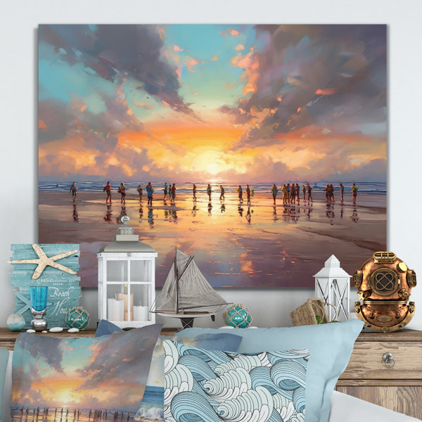 Dovecove Travellers Visiting Beach Metal Beach Wall Decor Wayfair